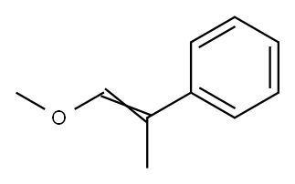 Benzene, (2-methoxy-1-methylethenyl)- Structure