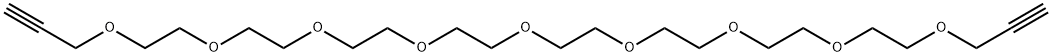 丙炔基-八聚乙二醇-丙炔基, 1092554-87-4, 结构式