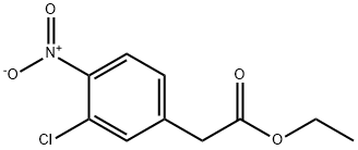 ethyl 3-chloro-4-nitrophenylacetate Structure