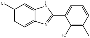 2-(5-chloro-1H-1,3-benzodiazol-2-yl)-6-methylphenol Struktur