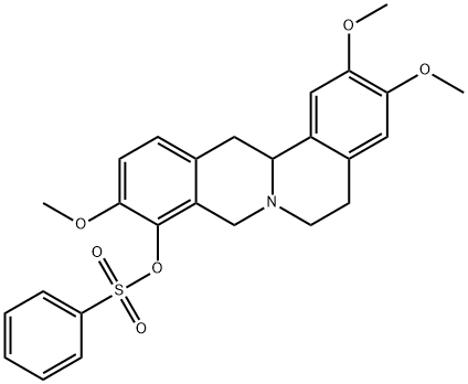 9-O-Benzenesulfonyl (±)-Tetrahydropalmatrubine 化学構造式