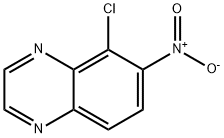 Quinoxaline, 5-chloro-6-nitro- Struktur