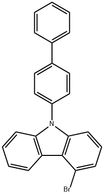 9-[1,1'-联苯-4-基]-4-溴-9H-咔唑,1097884-38-2,结构式