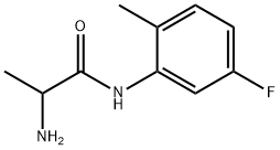N〜1〜-(5-FLUORO-2-METHYLPHENYL)ALANINAMIDE 化学構造式