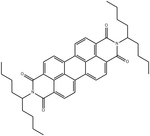 2,9-Bis(1-butylpentyl)-anthra[2,1,9-def:6,5,10-d'e'f'] diisoquinoline-1,3,8,10(2H,9H)-tetrone,110613-98-4,结构式