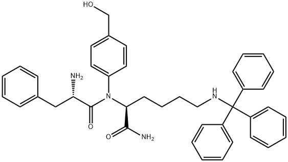 Phe-Lys(Trt)-PAB,1116085-99-4,结构式