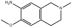 6-Methoxy-2-methyl-3,4-dihydro-1H-isoquinolin-7-amine 结构式