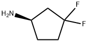 Cyclopentanamine, 3,3-difluoro-, (1R)- Struktur