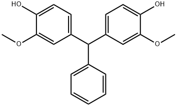 2,2'-dimethoxy-4,4'-benzylidene-di-phenol 结构式