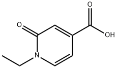 1-エチル-2-オキソ-1,2-ジヒドロ-4-ピリジンカルボン酸 化学構造式