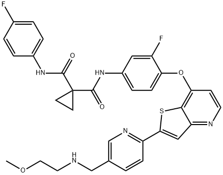 シトラバチニブ 化学構造式