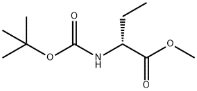 BUTANOIC ACID, 2-[[(1,1-DIMETHYLETHOXY)CARBONYL]AMINO]-, METHYL ESTER, (2R)- 结构式