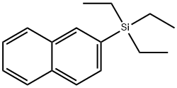 Naphthalene, 2-(triethylsilyl)- Structure