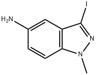 3-碘-1-甲基-1H-吲唑-5-胺,1130309-72-6,结构式