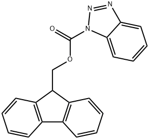 1H-Benzotriazole-1-carboxylic acid, 9H-fluoren-9-ylmethyl ester Structure