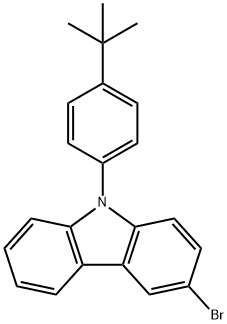 3-溴-N-(4-叔丁基苯基)咔唑, 1133057-82-5, 结构式