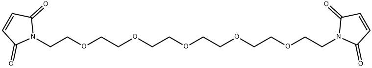 Mal-PEG5-CH2CH2Mal Structure