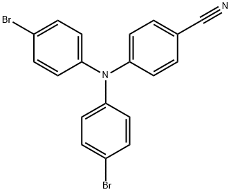 Benzonitrile, 4-[bis(4-bromophenyl)amino]-,113664-28-1,结构式