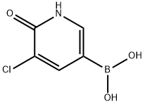 3-Chloro-2-hydroxypyridine-5-boronic acid, 1141886-37-4, 结构式