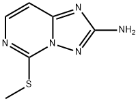 5-(methylthio)-[1,2,4]triazolo[1,5-f]pyrimidin-2-amine Struktur