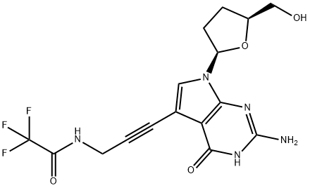 7-TFA-AP-7-DEAZA-双脱氧鸟苷,114748-68-4,结构式