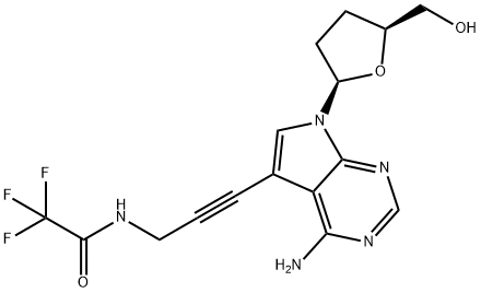 7-TFA-AP-7-DEAZA-双脱氧腺苷, 114748-71-9, 结构式