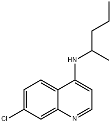 4-Quinolinamine, 7-chloro-N-(1-methylbutyl)- Struktur