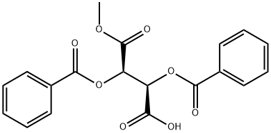 2-O,3-O-ジベンゾイル-L-酒石酸1-メチル 化学構造式
