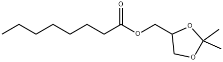 (2,2-dimethyl-1,3-dioxolane-4-yl)methyl caprylate Structure