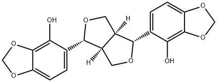 (-)-Sesamin 2,2'-diol Structure