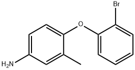 4-(2-溴苯氧基)-3-甲基苯胺 结构式