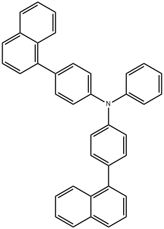 Benzenamine, 4-(1-naphthalenyl)-N-[4-(1-naphthalenyl)phenyl]-N-phenyl- Structure
