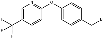 Pyridine, 2-[4-(bromomethyl)phenoxy]-5-(trifluoromethyl)- Struktur