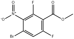 4-溴-2,6-二氟-3-硝基苯甲酸甲酯,1160683-37-3,结构式