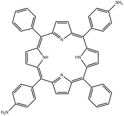 5,15-(氨苯基)- 10,20-苯基卟啉,116206-75-8,结构式
