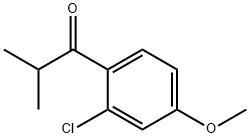1-Propanone, 1-(2-chloro-4-methoxyphenyl)-2-methyl- Struktur