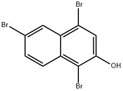 2-Naphthalenol, 1,4,6-tribromo- 结构式