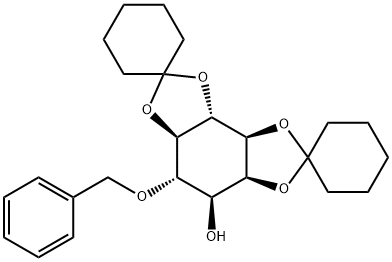 4-O-BENZYL-1,2:3,4-DI-O-CYCLOHEXYLIDENE-D-MYO-INOSITOL Struktur