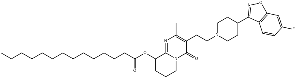 帕利哌酮十四酸酯,1172995-11-7,结构式