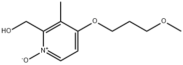 2-Pyridinemethanol, 4-(3-methoxypropoxy)-3-methyl-, 1-oxide, 1173655-69-0, 结构式