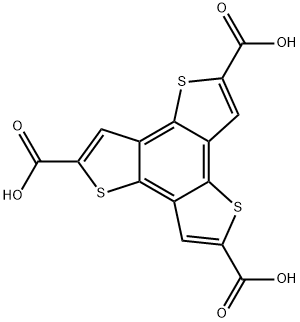 苯并[1,2-b:3,4-b':5,6-b']三噻吩-2,5,8-三羧酸 结构式
