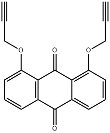 9,10-Anthracenedione, 1,8-bis(2-propyn-1-yloxy)- Struktur