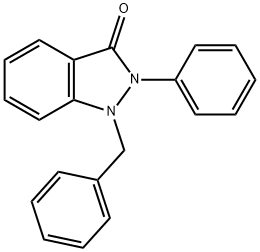1-Benzyl-2-phenyl-1H-indazol-3(2H)-one Struktur