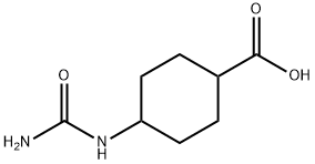 4-(carbamoylamino)cyclohexane-1-carboxylic acid, Mixture of diastereomers Structure