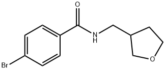 Benzamide, 4-bromo-N-[(tetrahydro-3-furanyl)methyl]- Structure