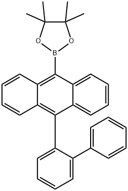10-(2-联苯基)-9-蒽硼酸频哪醇酯, 1184301-61-8, 结构式