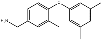 4-(3,5-二甲基苯氧基)-3-甲基苯基]甲胺 结构式