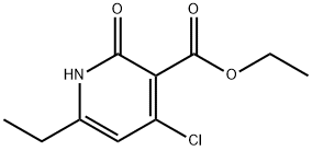 Ethyl 4-chloro-6-ethyl-2-oxo-1,2-dihydropyridine-3-carboxylate Structure