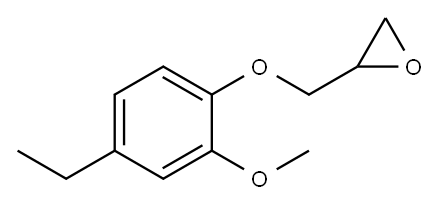2-((4-Ethyl-2-methoxyphenoxy)methyl)oxirane Structure