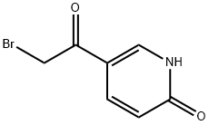 2(1 H )-Pyridinone, 5-(2-bromoacetyl) Structure
